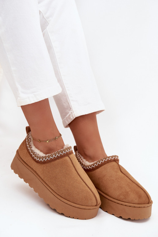 nööpidega lumesaapad  Z Haftem platvormiga pruunid värvi Taliah