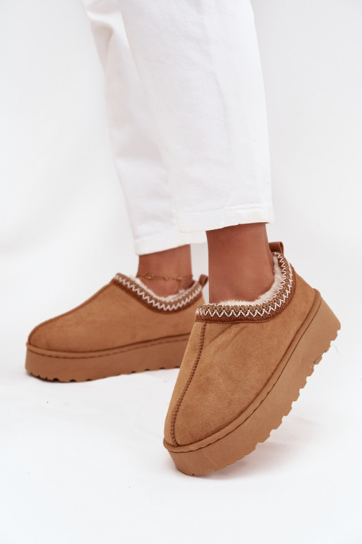 nööpidega lumesaapad  Z Haftem platvormiga pruunid värvi Taliah