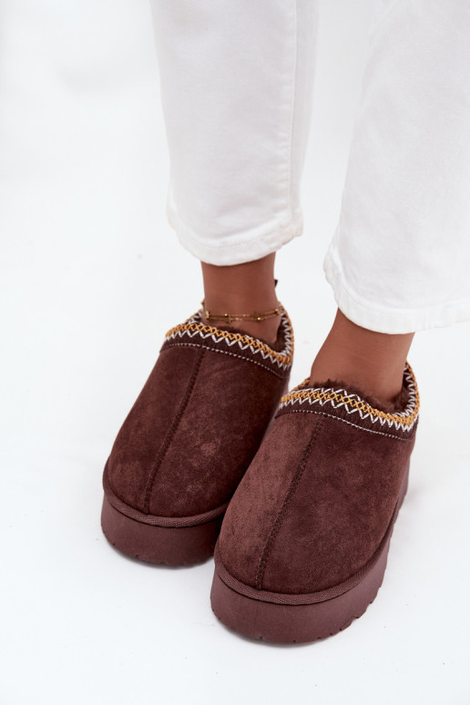 nööpidega lumesaapad  Z Haftem platvormiga Czekoladowe Taliah