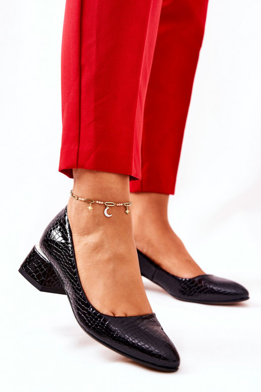   maonaha-imitatsiooniga saapad Kingad  3118 Must