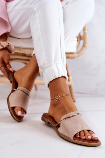 seemisnahksed sussid  Shoes 3047 beeži värvi 2