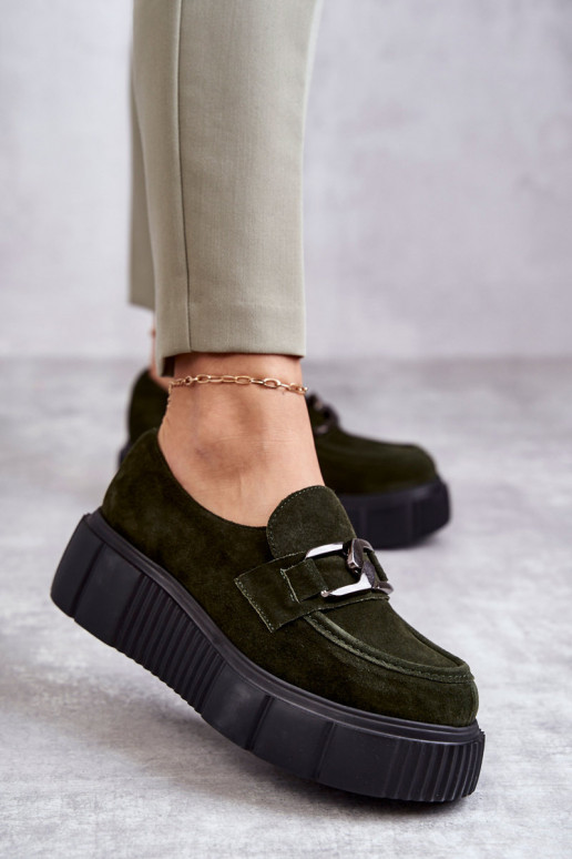  seemisnakhsed jalatsid platvormiga Khakivärvi Lemar Marsol