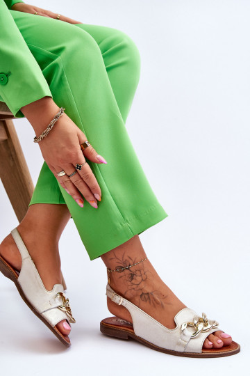 Naistesandaalid    Shoes 3230 beeži värvi-Kuldset värvi 2