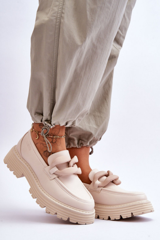   Mokassiinid jalatsid Big Star LL274581 beeži värvi