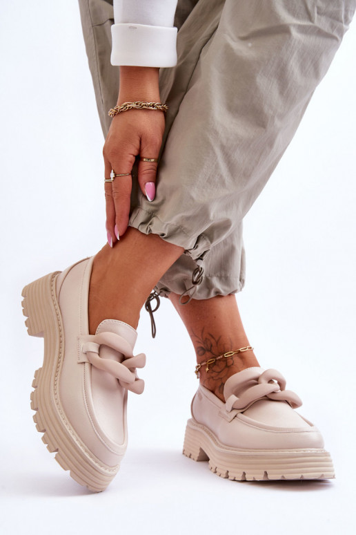   Mokassiinid jalatsid Big Star LL274581 beeži värvi