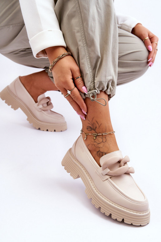   Mokassiinid jalatsid Big Star LL274581 beeži värvi