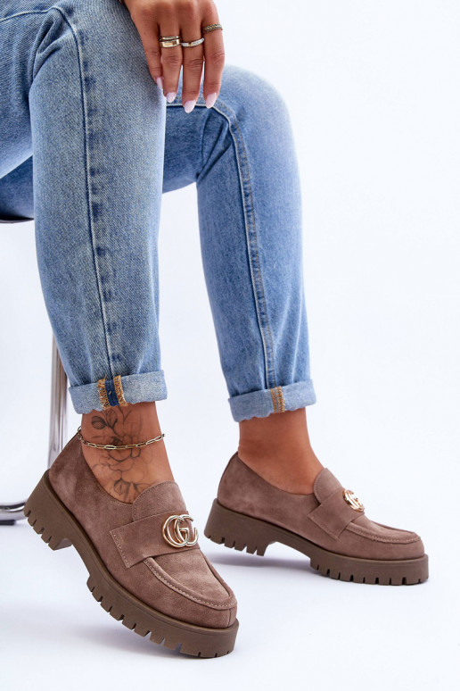  jalatsid seemisnakhsed kaunistustega beeži värvi Rosefalls