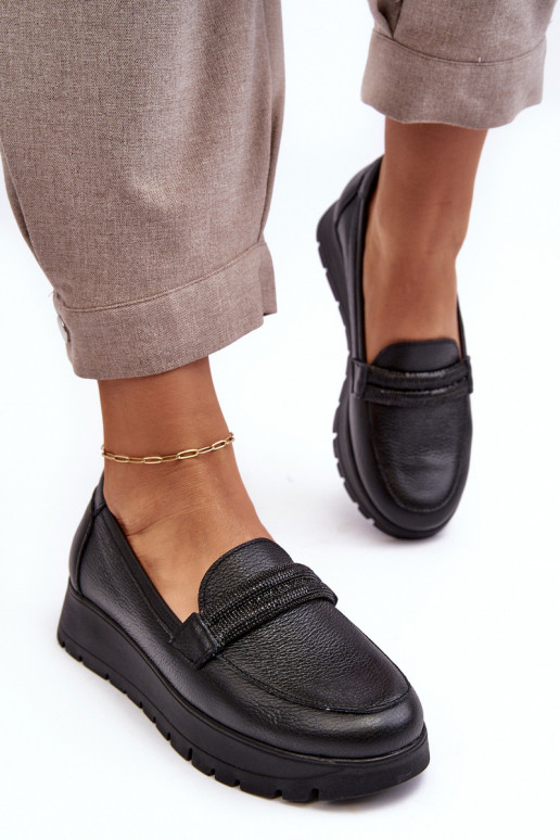   jalatsid platvormiga kaunistustega Must Lemar Lehira