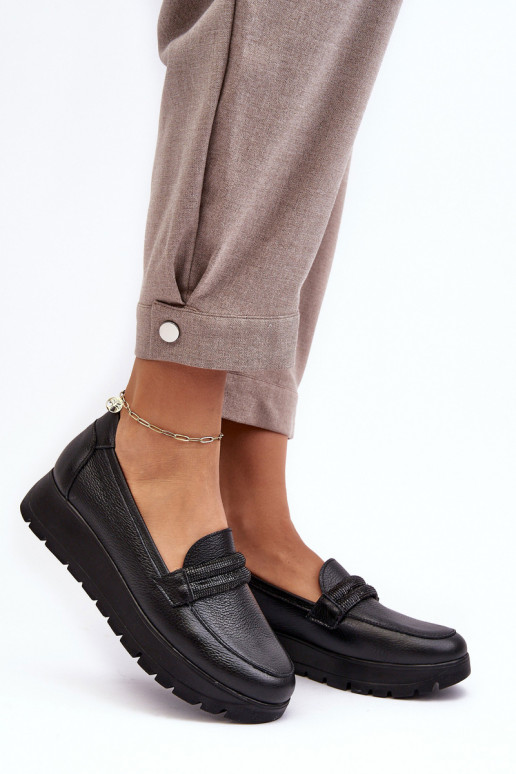   jalatsid platvormiga kaunistustega Must Lemar Lehira