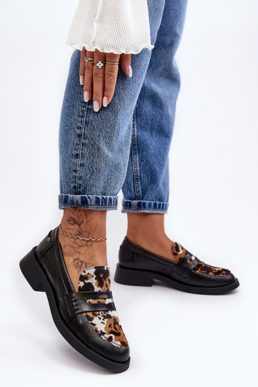   jalatsid naiste mokassiinid  06250-01 Must