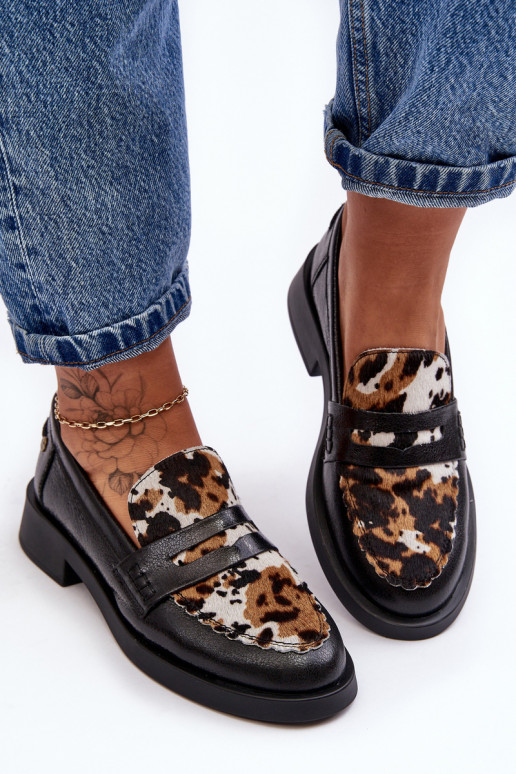   jalatsid naiste mokassiinid  06250-01 Must