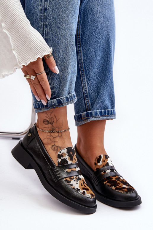   jalatsid naiste mokassiinid  06250-01 Must