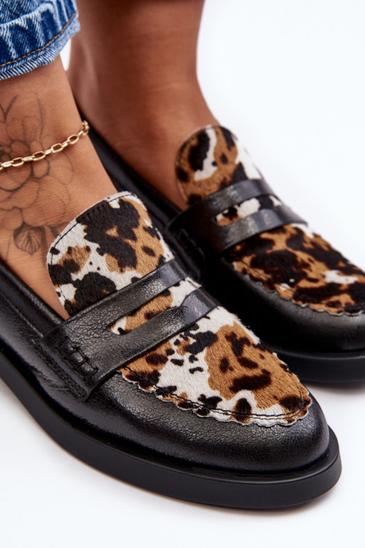   jalatsid naiste mokassiinid  06250-01 Must