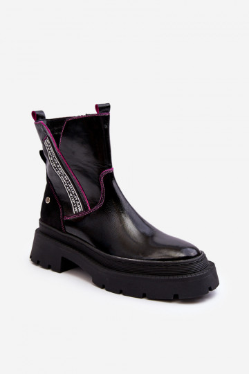Naiste poolsaapad  06236-15 Must 2