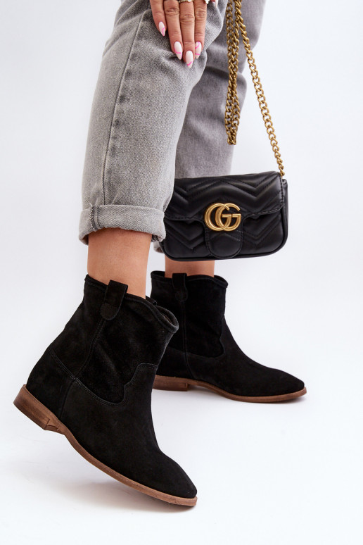 Zazoo 2326 seemisnakhsed  Naiste poolsaapad Must