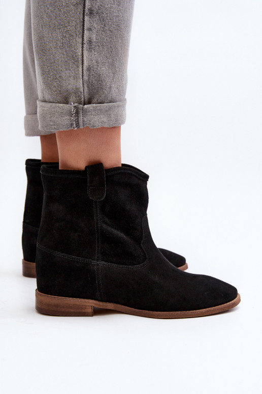 Zazoo 2326 seemisnakhsed  Naiste poolsaapad Must