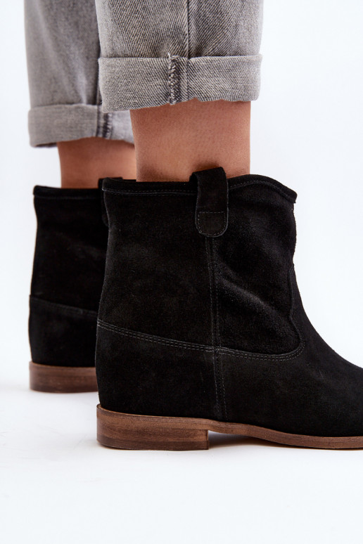 Zazoo 2326 seemisnakhsed  Naiste poolsaapad Must