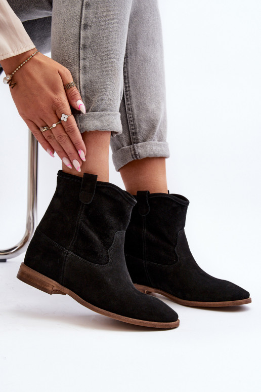 Zazoo 2326 seemisnakhsed  Naiste poolsaapad Must