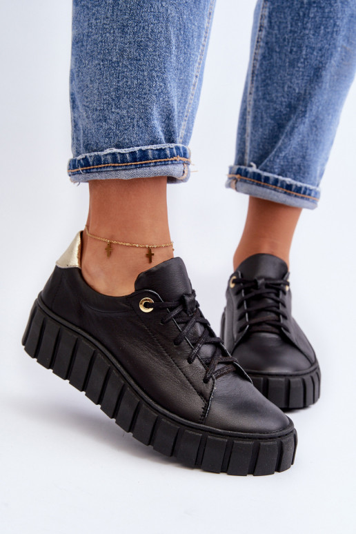 Zazoo 2919    jalatsid massiivse tallaga Must