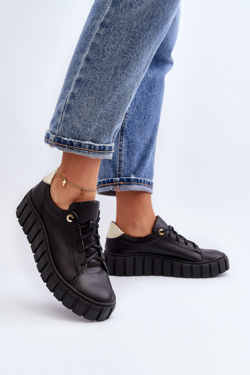 Zazoo 2919    jalatsid massiivse tallaga Must