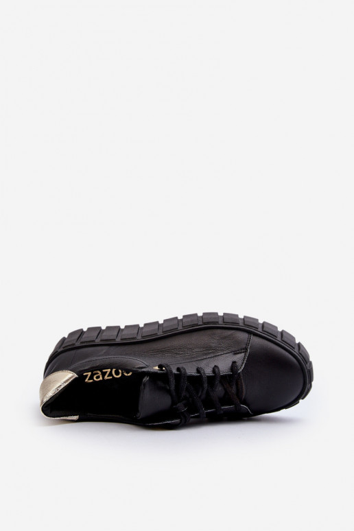 Zazoo 2919    jalatsid massiivse tallaga Must