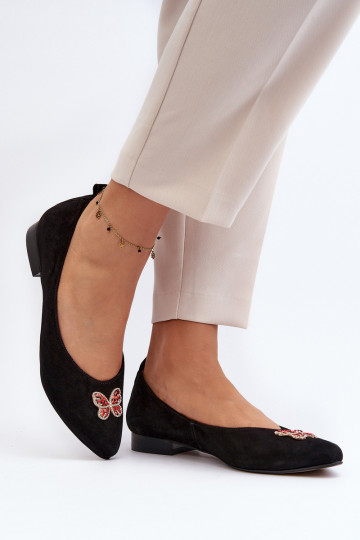 Zazoo 2887 Seemisnahast baleriinad  m Must 2