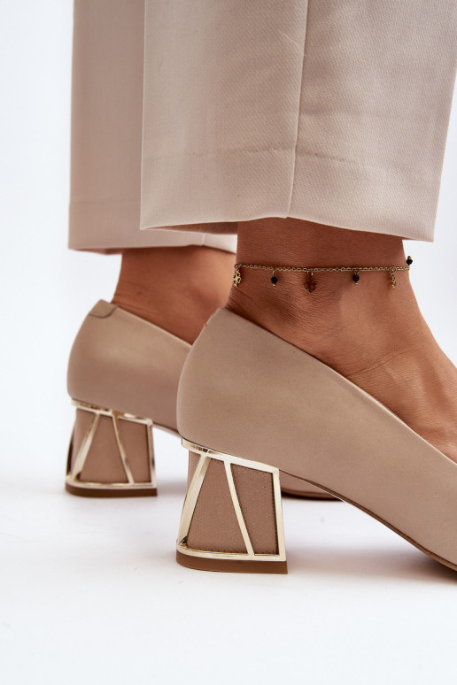 Elegantsed Kingad kaunistustega Laura Messi 2740 beeži värvi