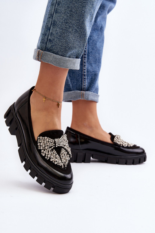 Lakitud mokassiinid  Laura Messi 2785 Must