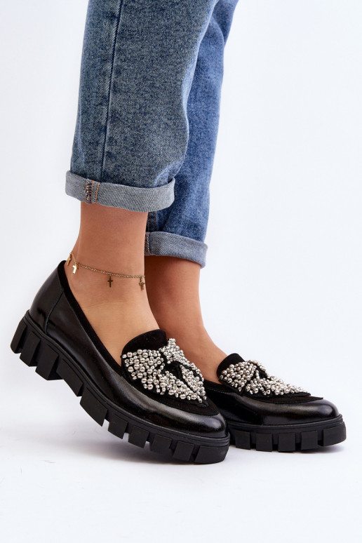 Lakitud mokassiinid  Laura Messi 2785 Must