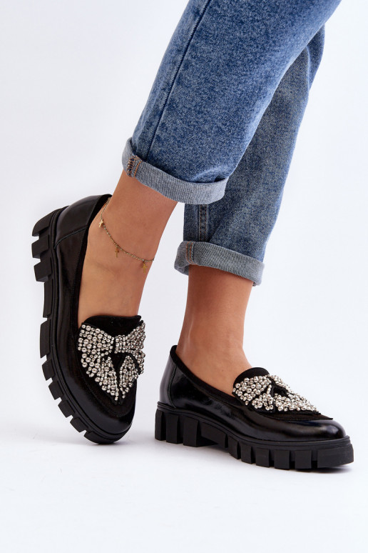 Lakitud mokassiinid  Laura Messi 2785 Must