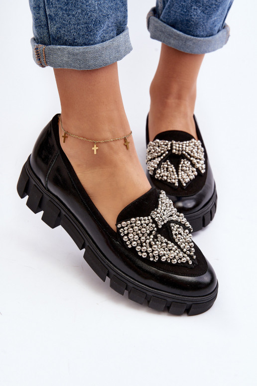 Lakitud mokassiinid  Laura Messi 2785 Must