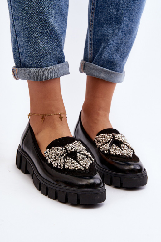 Lakitud mokassiinid  Laura Messi 2785 Must