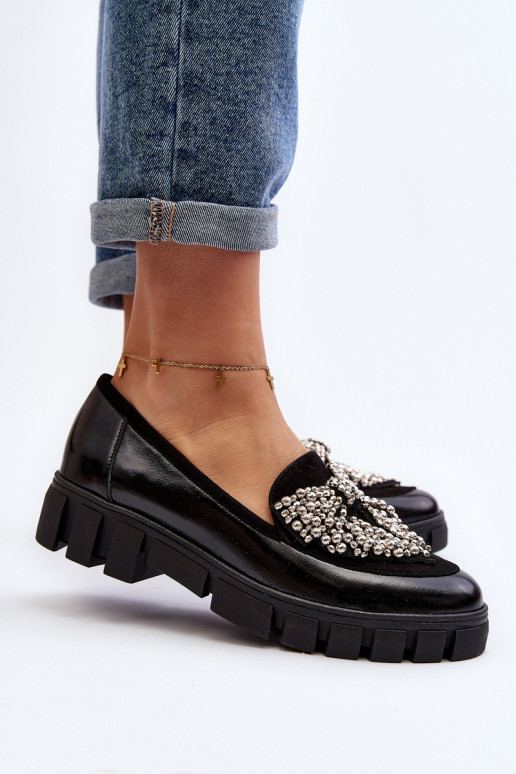 Lakitud mokassiinid  Laura Messi 2785 Must