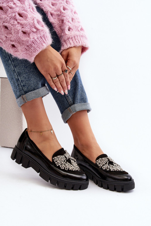 Lakitud mokassiinid  Laura Messi 2785 Must