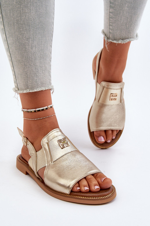 Zazoo 40385  Naistesandaalid  Kuldset värvi