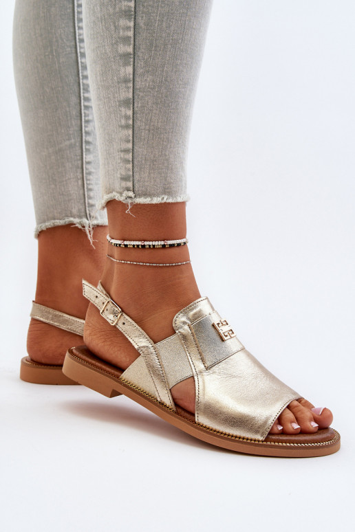 Zazoo 40385  Naistesandaalid  Kuldset värvi
