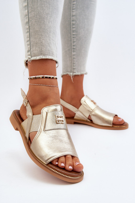 Zazoo 40385  Naistesandaalid  Kuldset värvi