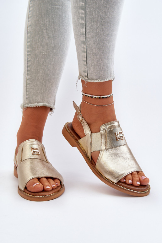 Zazoo 40385  Naistesandaalid  Kuldset värvi