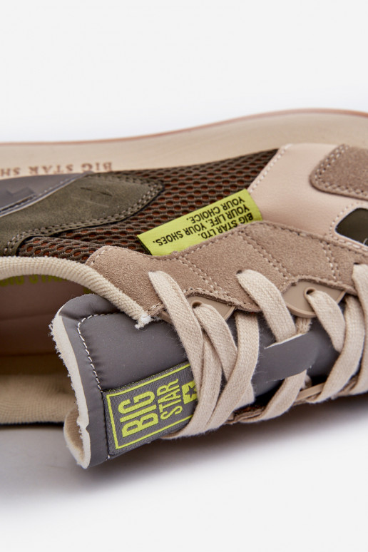 spordijalatsid  tüüpi jalanõud  Memory Foam System Big Star NN174345 Khakivärvi