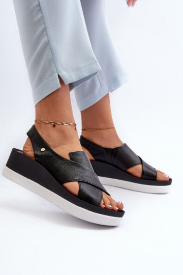 Zazoo 40256   Platvormiga sandaalid Must 2