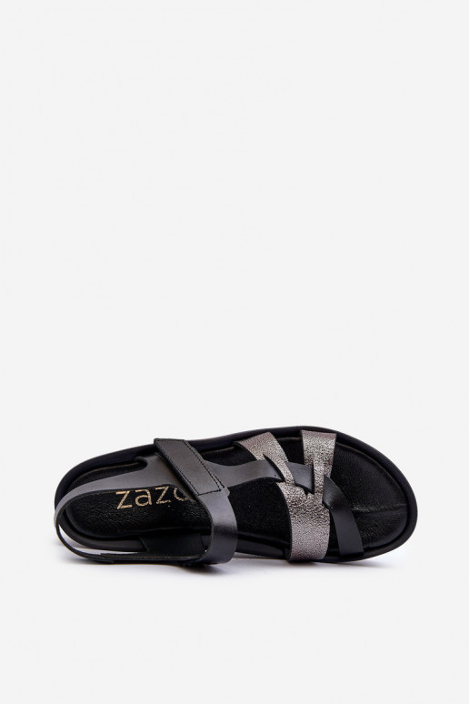 Zazoo 40397  Naistesandaalid  platvormiga Must Zazoo 40397  Naistesandaalid  platvormiga Must