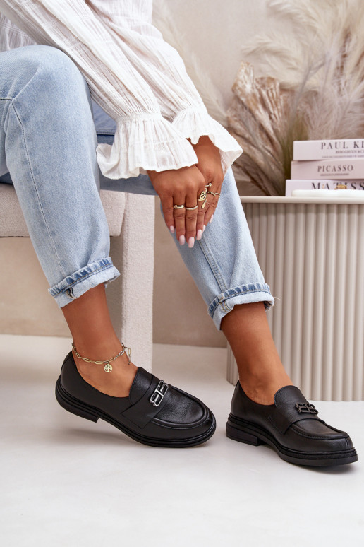 Zazoo 20174   Elegantsed jalatsid  laiade nööridega Must