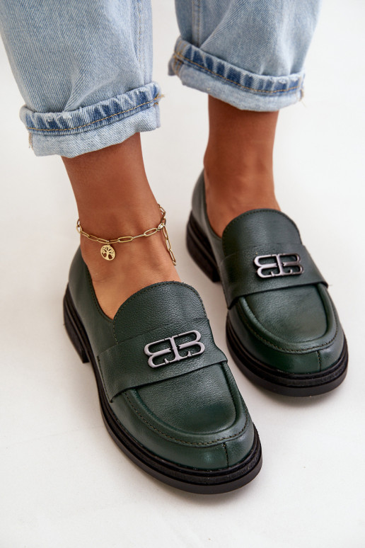 Zazoo 20174   Elegantsed jalatsid  laiade nööridega khakivärvi