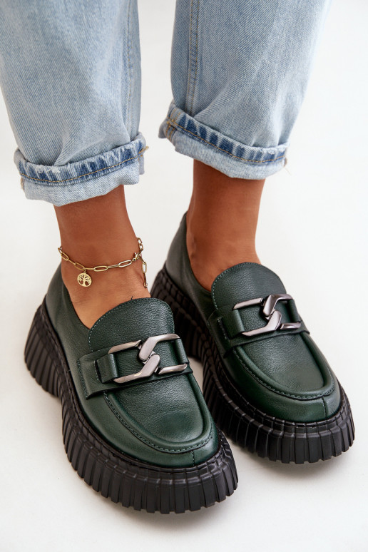 Zazoo 20176 jalatsid naiste mokassiinid naturaalsest nahast khakivärvi