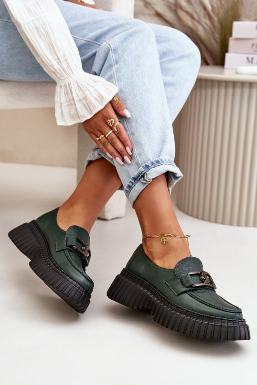 Zazoo 20176 jalatsid naiste mokassiinid naturaalsest nahast khakivärvi