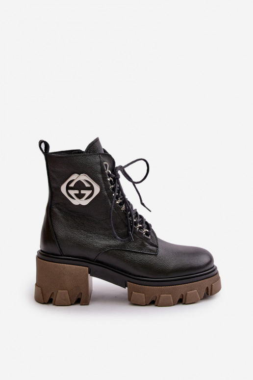 Zazoo 60376   voodriga Naiste poolsaapad tõmblukuga Must