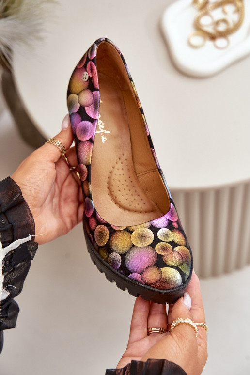   Kingad kõrge jämeda kontsaga  02629-39 Mitmevärvilised