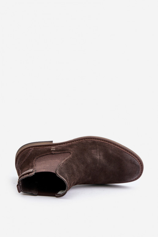 seemisnakhsed stiilsed saapad  Big Star OO174155 pruunid värvi