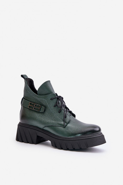 Zazoo 60483 naiste sooja voodriga saapad madala ülaosaga, khaki