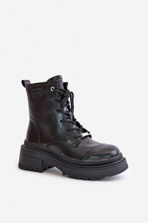 säärsaapad Naiste poolsaapad voodriga naturaalsest nahast Goe OO2N4115-W2 Must  säärsaapad Naiste poolsaapad voodriga naturaalsest nahast Goe OO2N4115-W2 Must